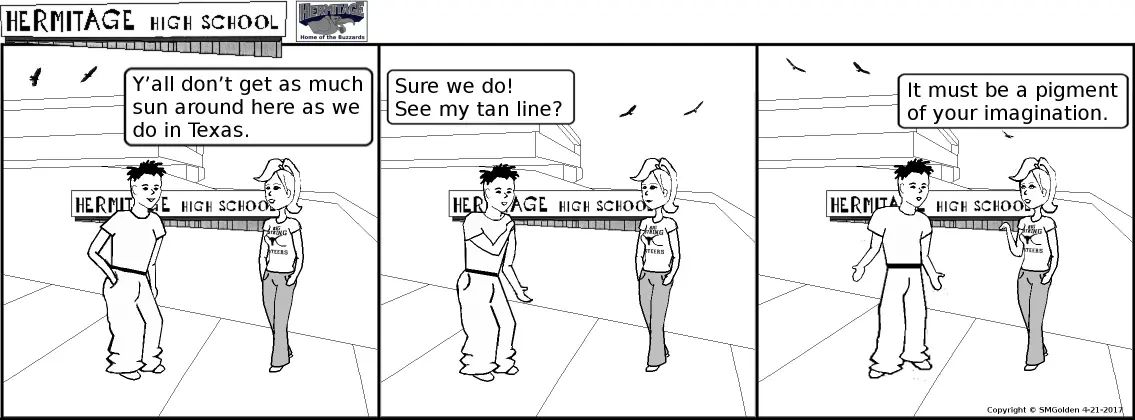 Comic strip: A pigment of your imagination