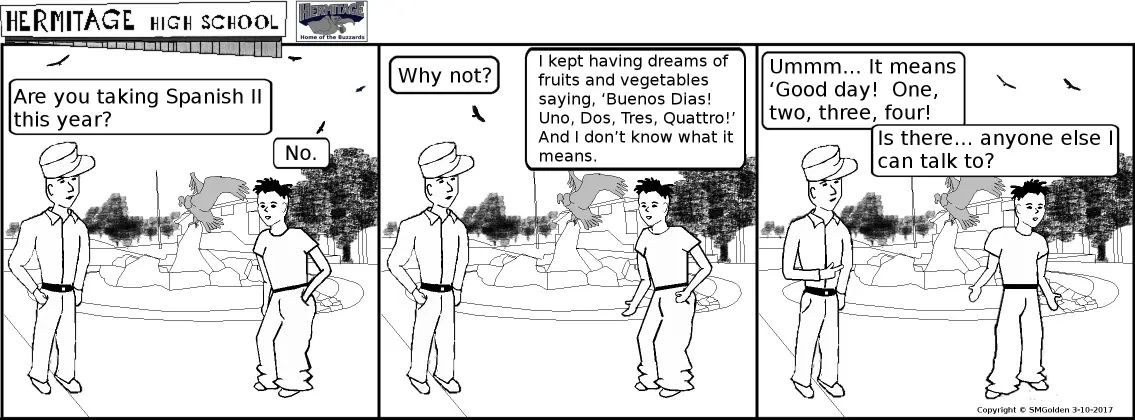 Comic strip: Spanish II