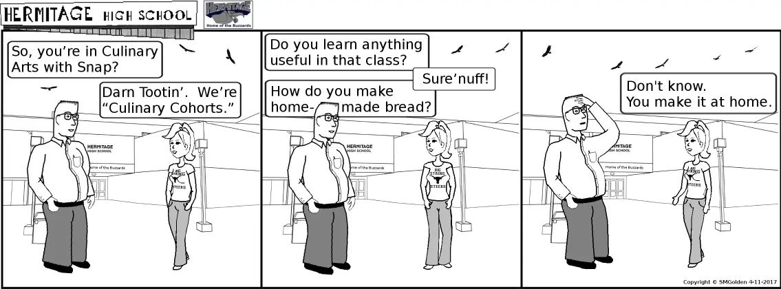 Comic strip: Homemade bread