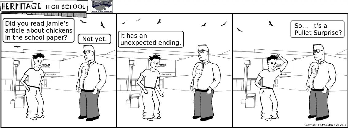 Comic strip: Pullet Surprise